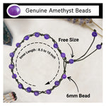 Amethyst Anklet (Hand Knotted)