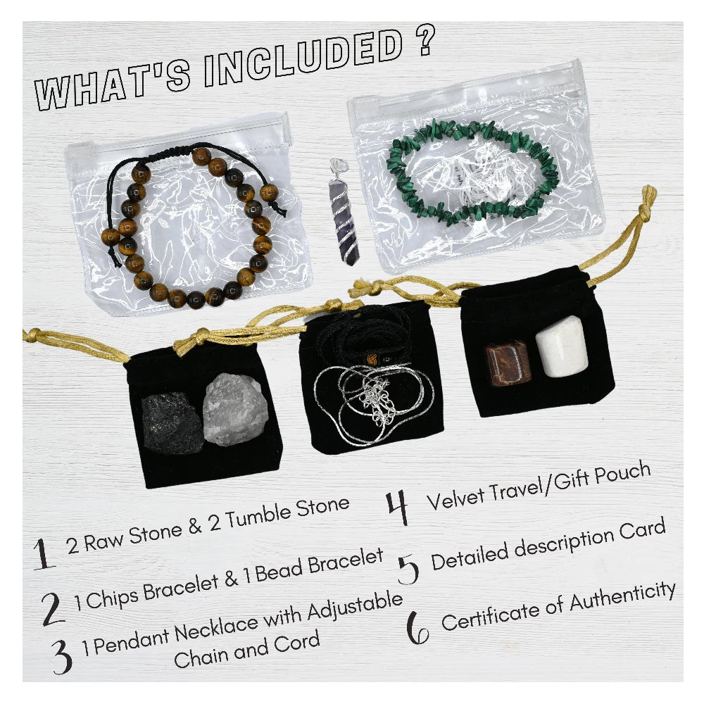 Capricorn Healing Crystals and Stones Premium Set
