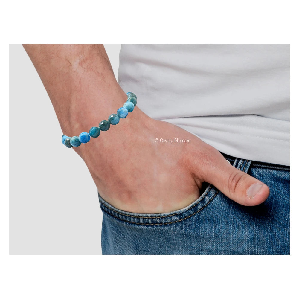 Apatite Bracelet (Faceted-Stretchable)