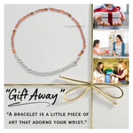 Golden Moonstone Bracelets - 2mm Faceted Beads (Silver)
