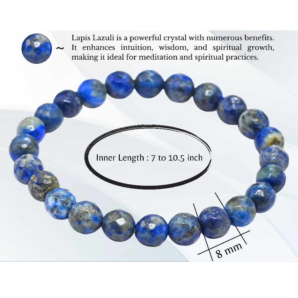 Lapis Lazuli Bracelet (Faceted-Stretchable)