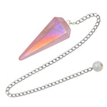 Angel Aura Rose Quartz Pendulum