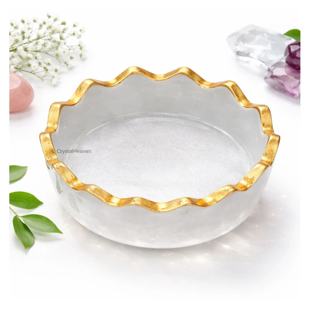 Money Bowl For Feng Shui Wealth Attraction (Bowl with Golden Rim)