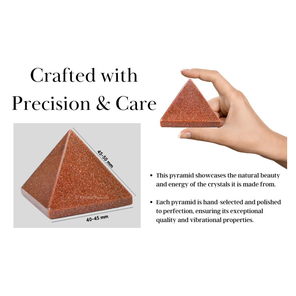 Red Goldstone Pyramid (2 Inch)