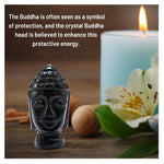 Black Obsidian Buddha Head
