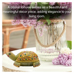 Green Aventurine Crystal Gemstone Hand Painted Tortoise (3-4 Inch)
