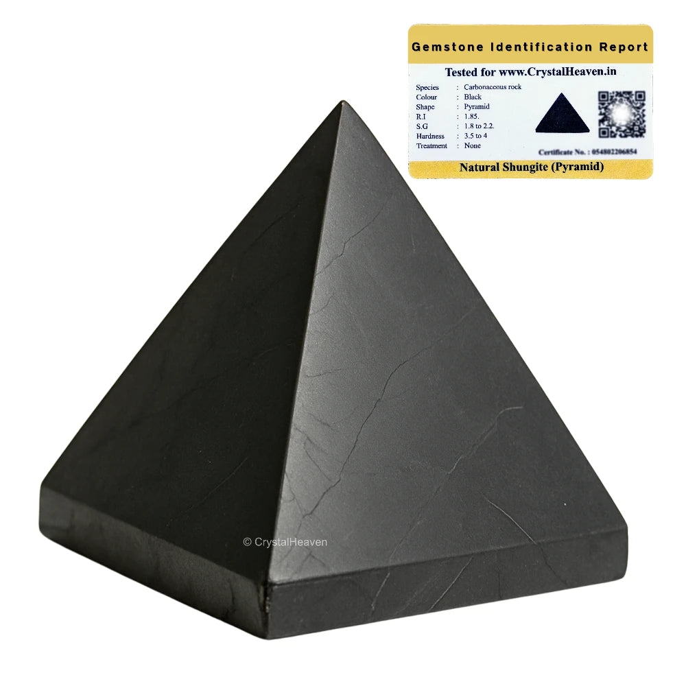 Shungite Pyramid- Premium (25-30 mm)