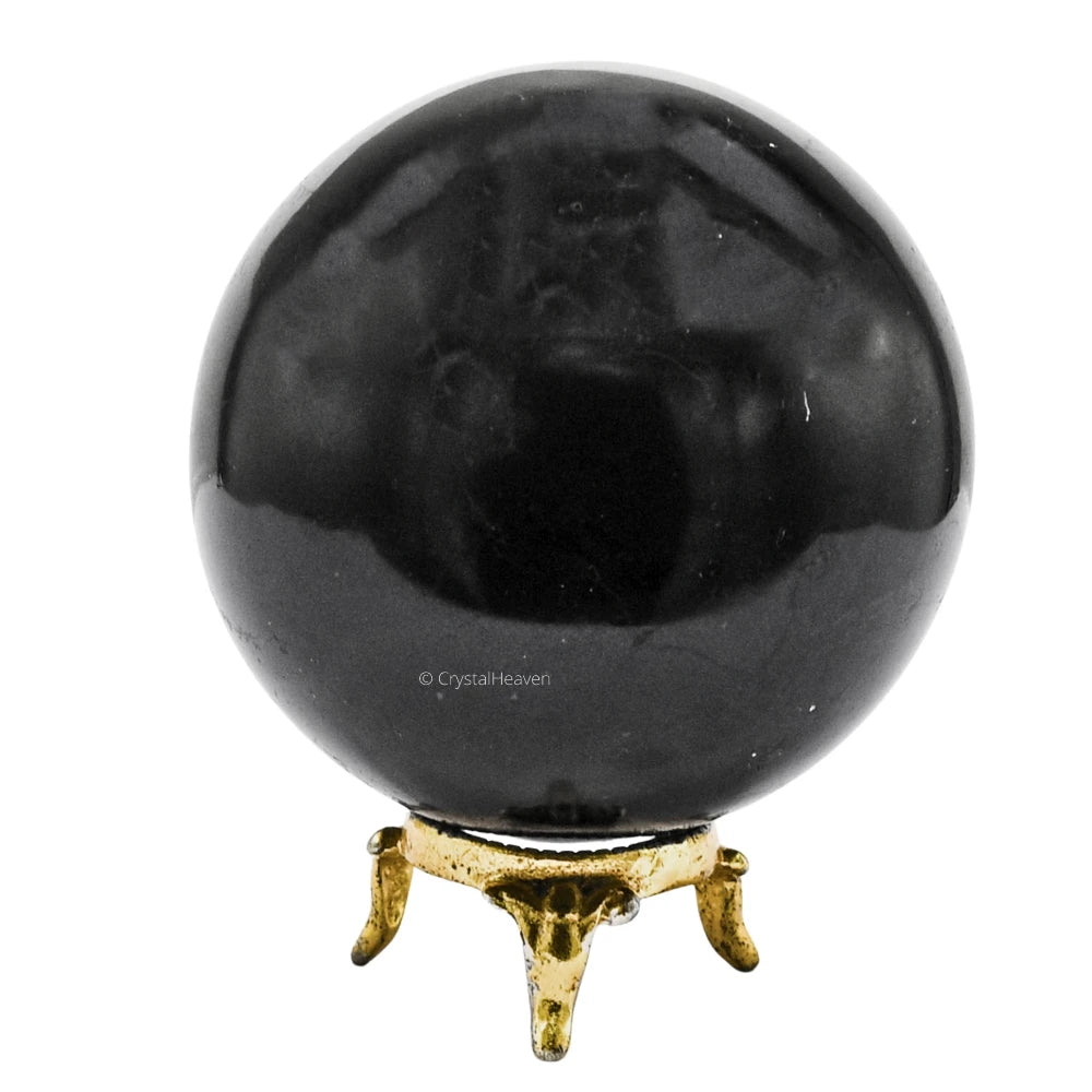Large Black Tourmaline Sphere (3 Inch)