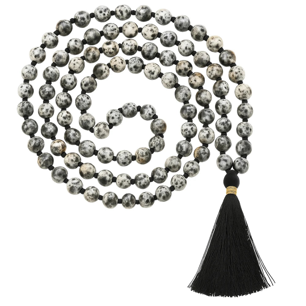 Yooperlite Japa Mala (Hand Knotted)