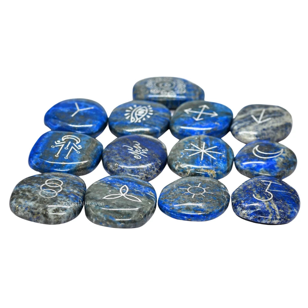 Lapis Lazuli Pagan Wiccan Stones (Set of 13)