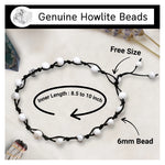 Howlite Anklet (Hand Knotted)