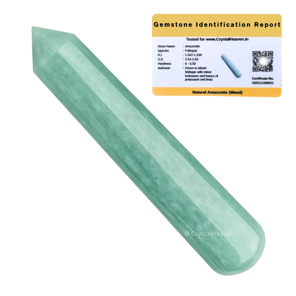 Amazonite Wand (Faceted)