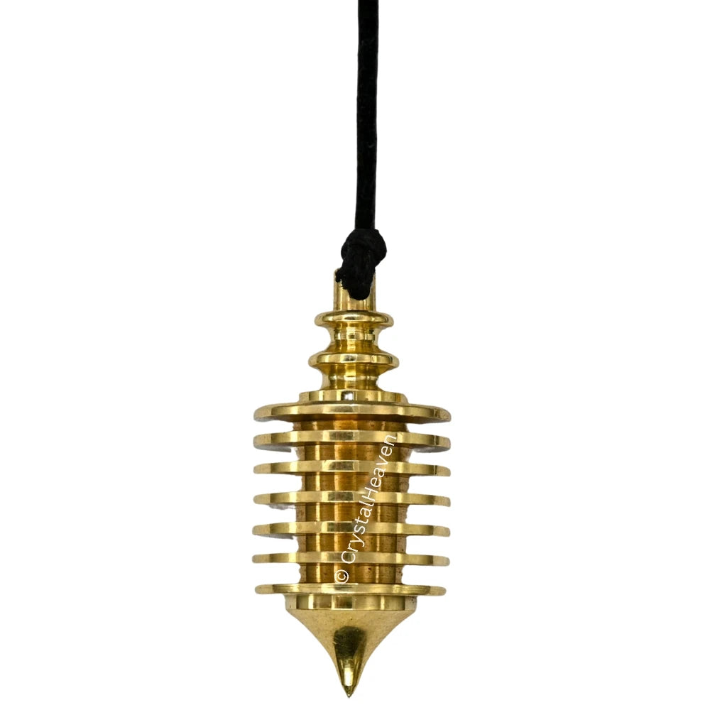 Metal Brass Pendulum - Gold Vertical Hard Coil (MP99)