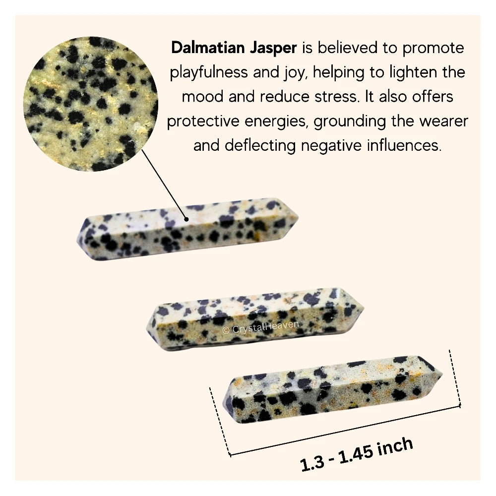 Dalmatian Jasper Pencil Points (Double Terminated) (Set of 50)