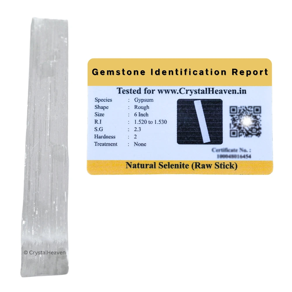 Selenite Wand Charging Plate Stick - 6" Inch (Pack of 3)