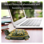 Vesuvianite Crystal Gemstone Hand Painted Tortoise (3-4 Inch)