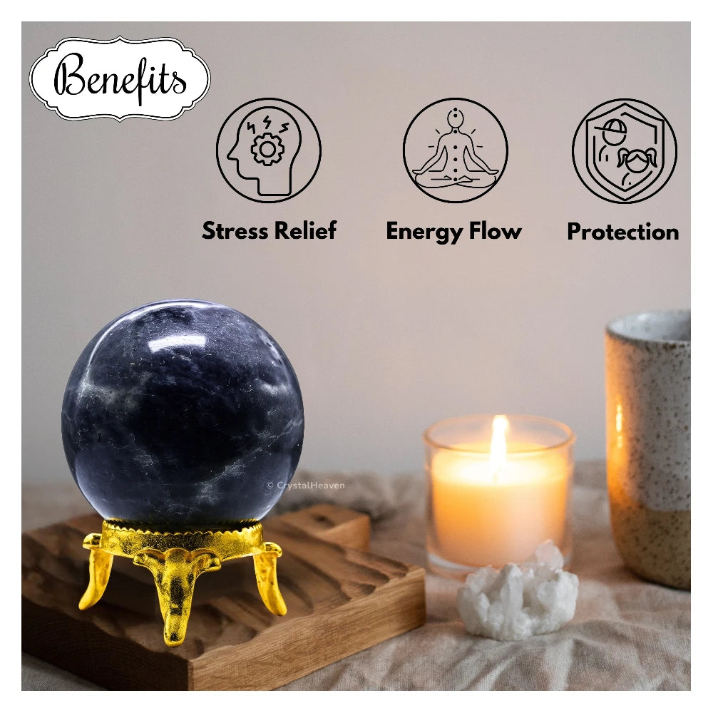 Iolite Sphere (1.5 Inch)