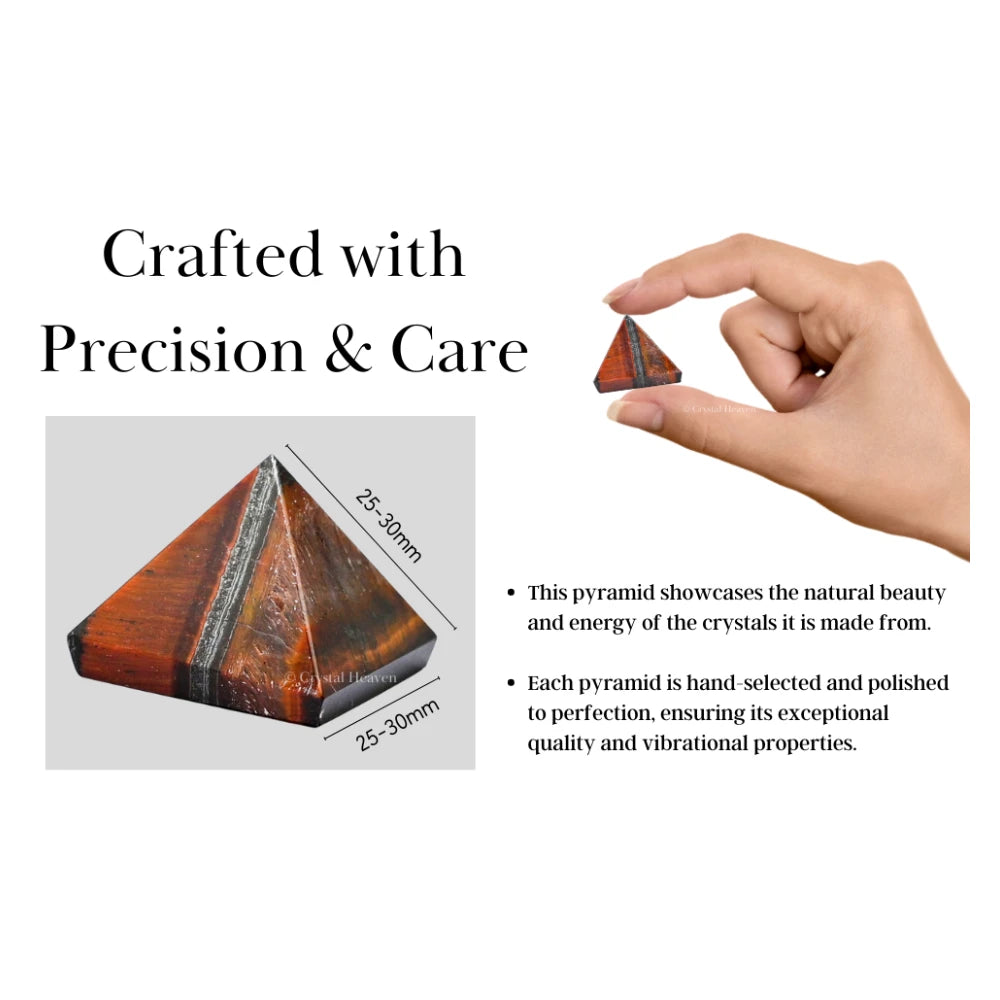 Red Tiger Eye Pyramid (1 Inch)