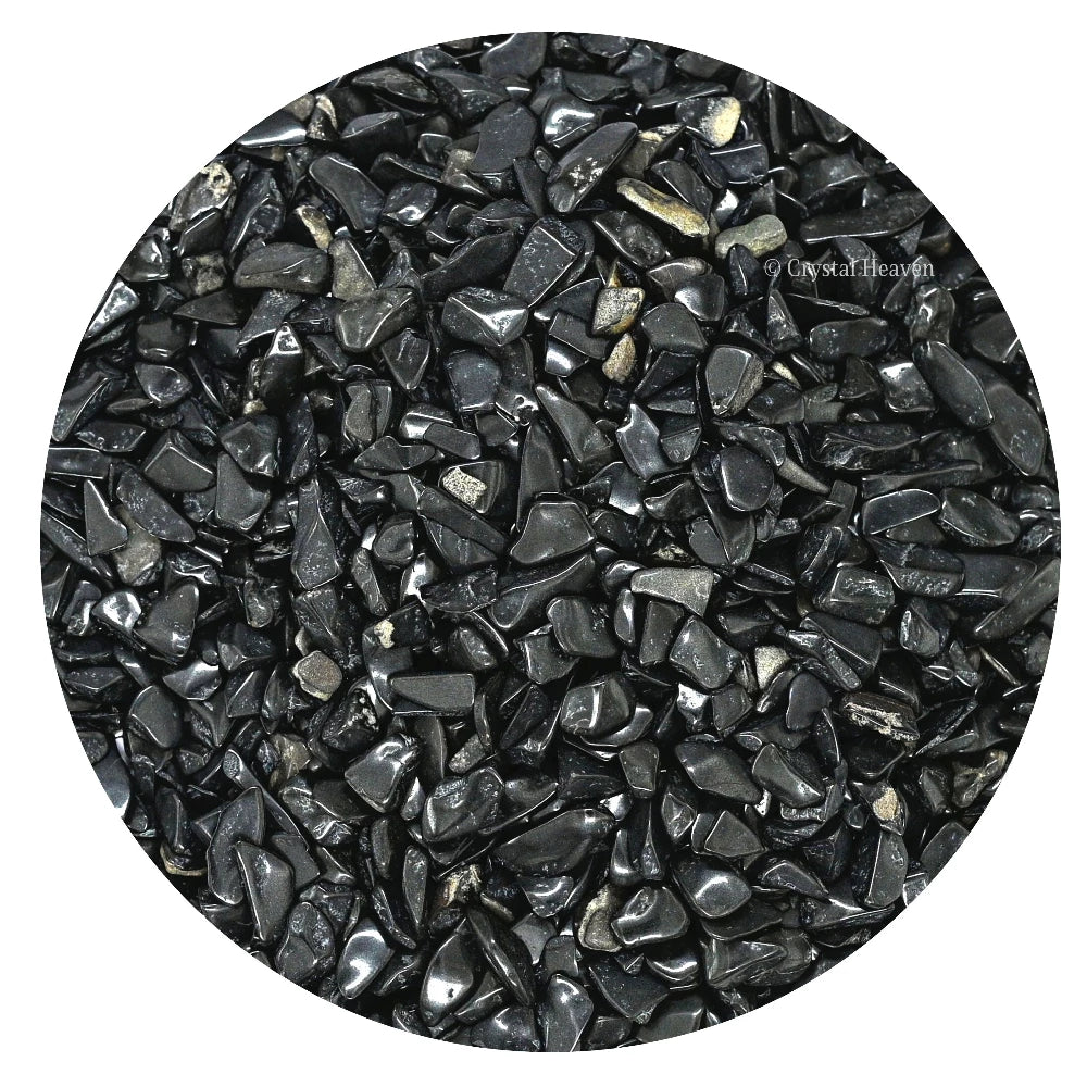 Black Agate Chips (500 gram)