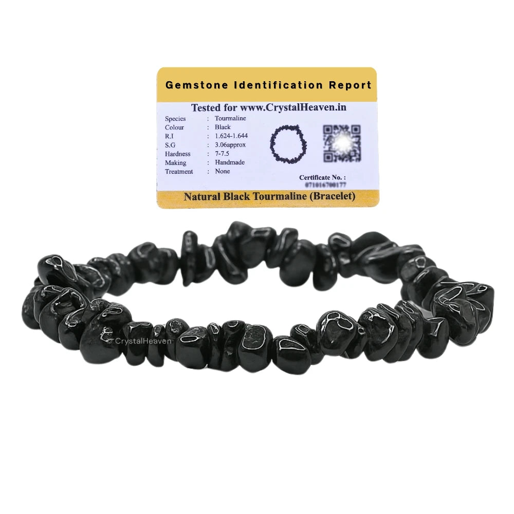 Black Tourmaline Chips Bracelet