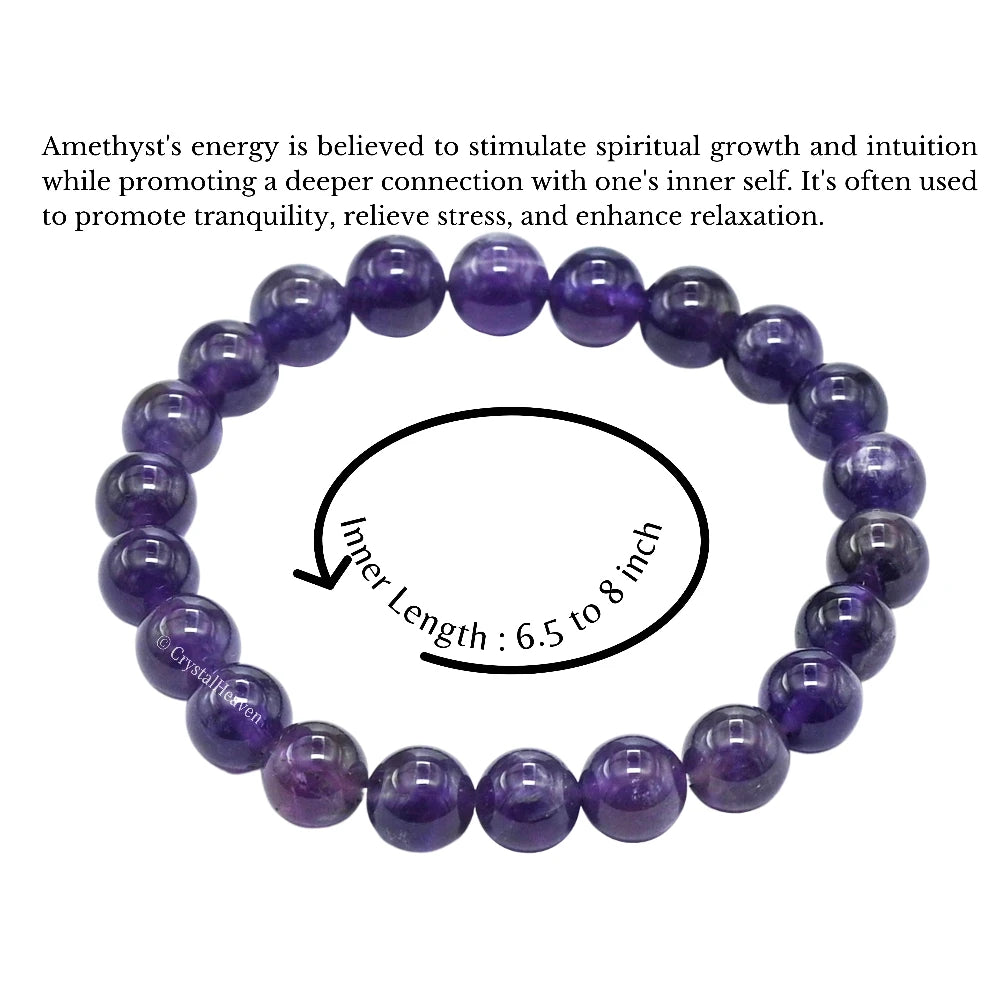 Amethyst Bracelet (Elastic)