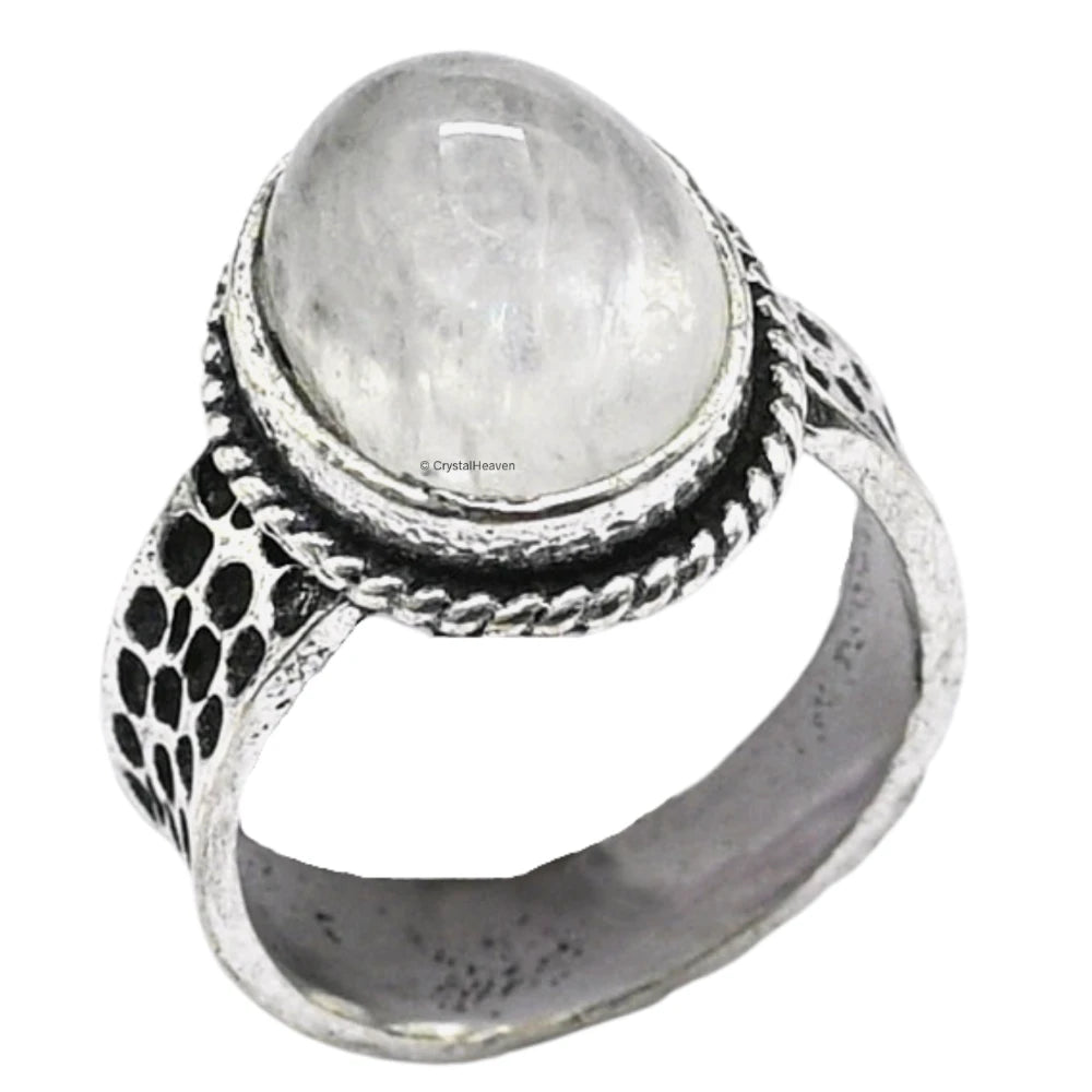Clear Quartz Ring (Silver/Oval)