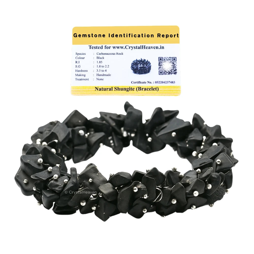 Shungite Chips Bead Bracelet