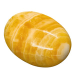 Yellow Calcite Palm Stone