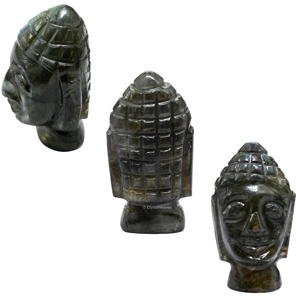 Labradorite Buddha Head