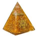 Citrine Crystal Orgone Pyramid - 105 mm