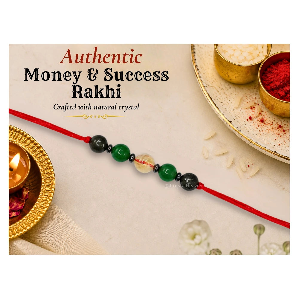 Money and Success Rakhi for Brother (Set of 10)