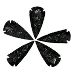 Black Obsidian Arrowhead - 1" to 1.5" (25 Pieces)