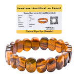 Tiger Eye Faceted Beads Bracelet - Oval Stone