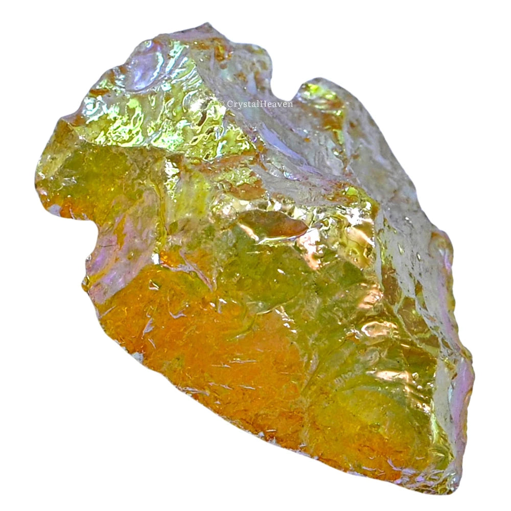 Yellow Aura Quartz Arrowhead - 1" to 1.5"
