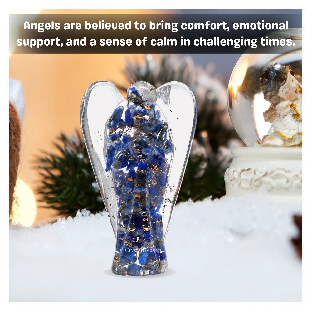 Lapis lazuli Crystal Orgone Angel (2 Inch)