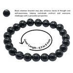Black Obsidian Bracelet (Elastic)