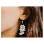 Snow Quartz Crystal Earrings