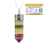 Fluorite Necklace - Pencil Point (Silver)