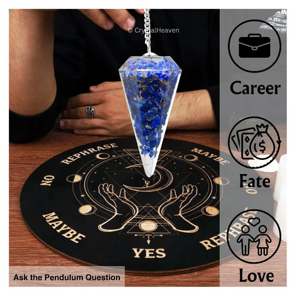 Lapis Lazuli Crystal Orgone Pendulum