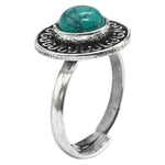 Turquoise Ring (Silver/Round)