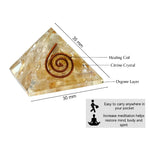 Citrine Orgone Pyramid - 30mm