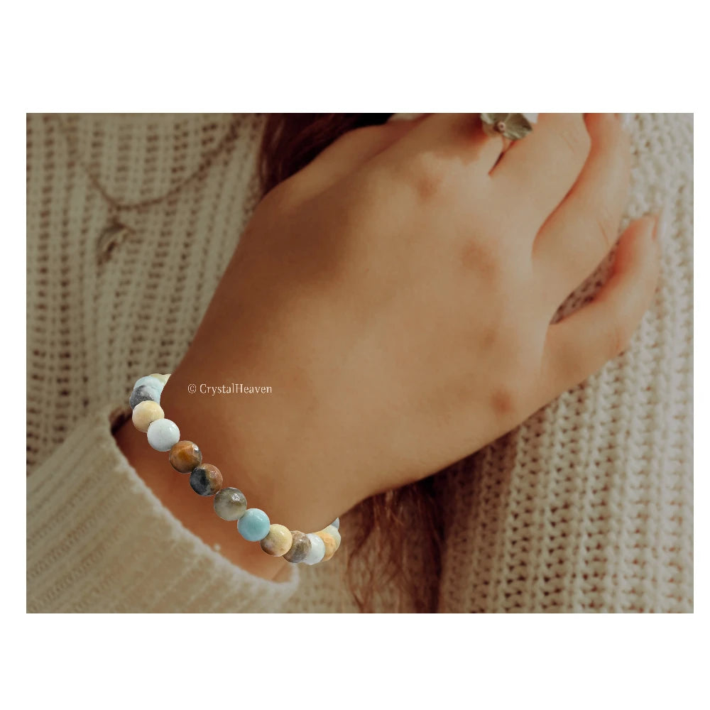 Mexican Amazonite Bracelet (Faceted-Stretchable)