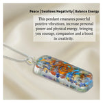 Mix Gemstone Crystal Orgone Pendant - Rectangle