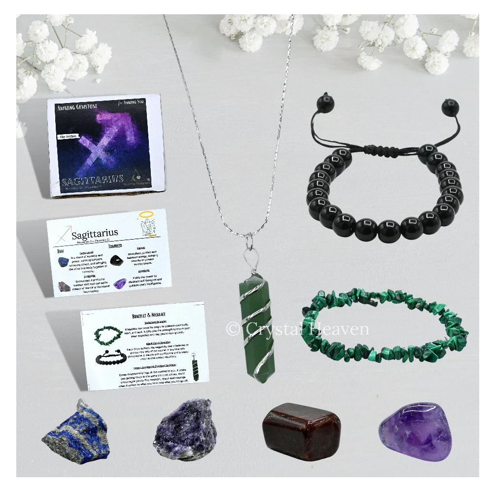 Sagittarius Healing Crystals and Stones Premium Set