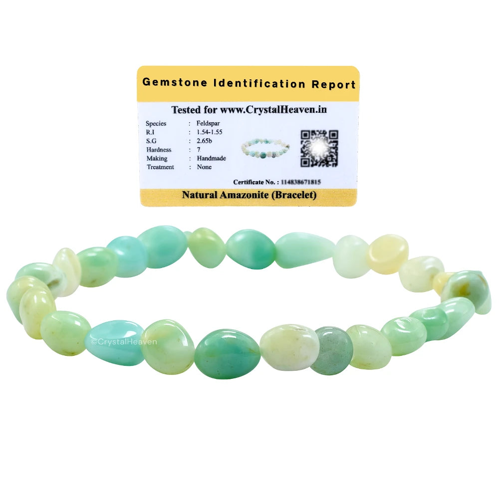 Amazonite Tumbled Bracelet (Elastic)