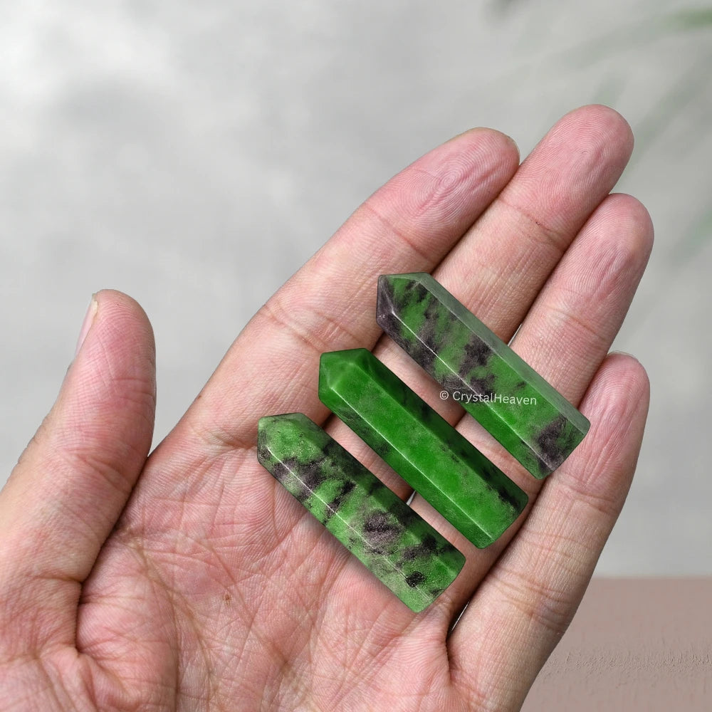 Ruby Zoisite Pencil Points (Set of 10)