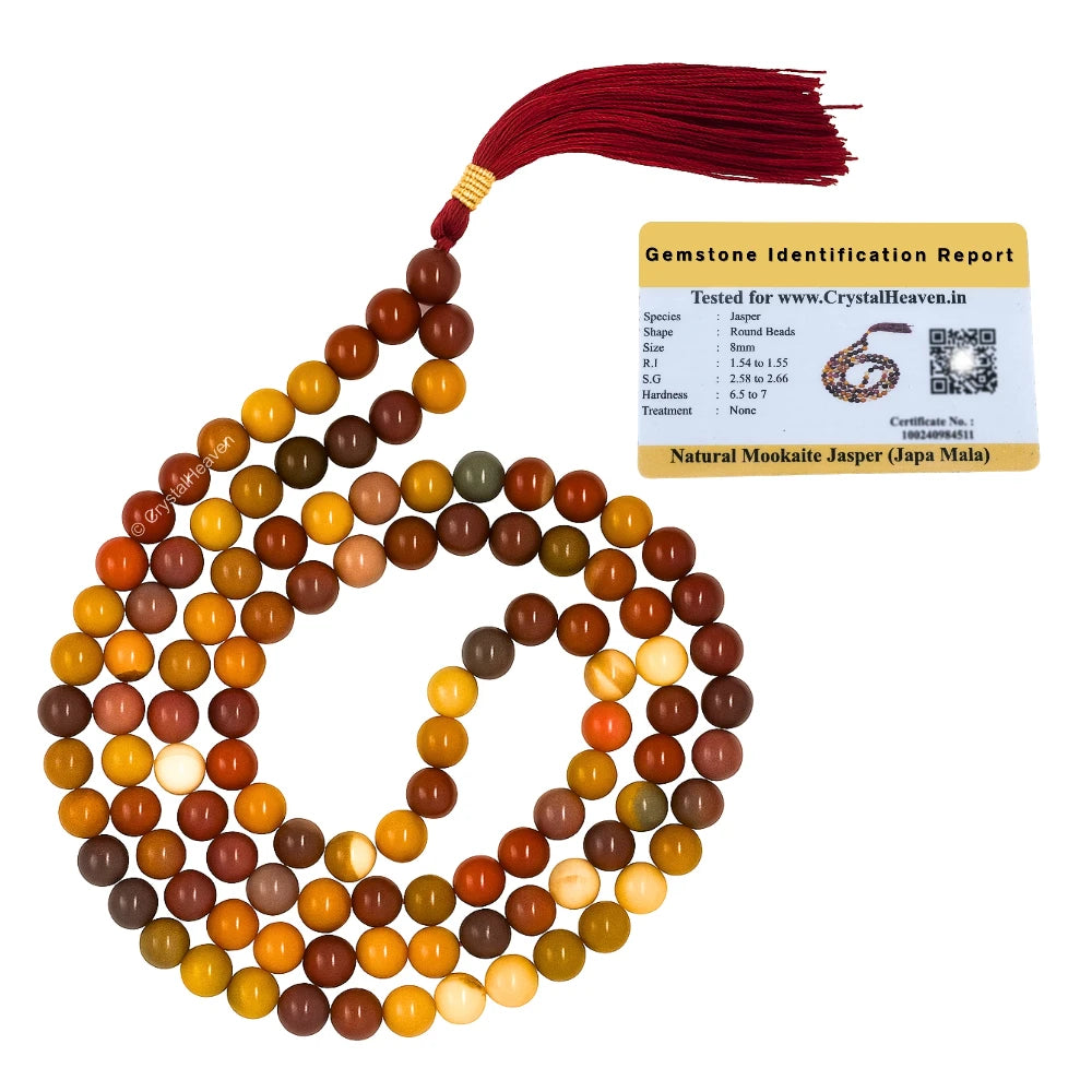 Mookaite Japa Mala (Without Knot) 