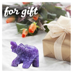 Lepidolite Crystal Elephant