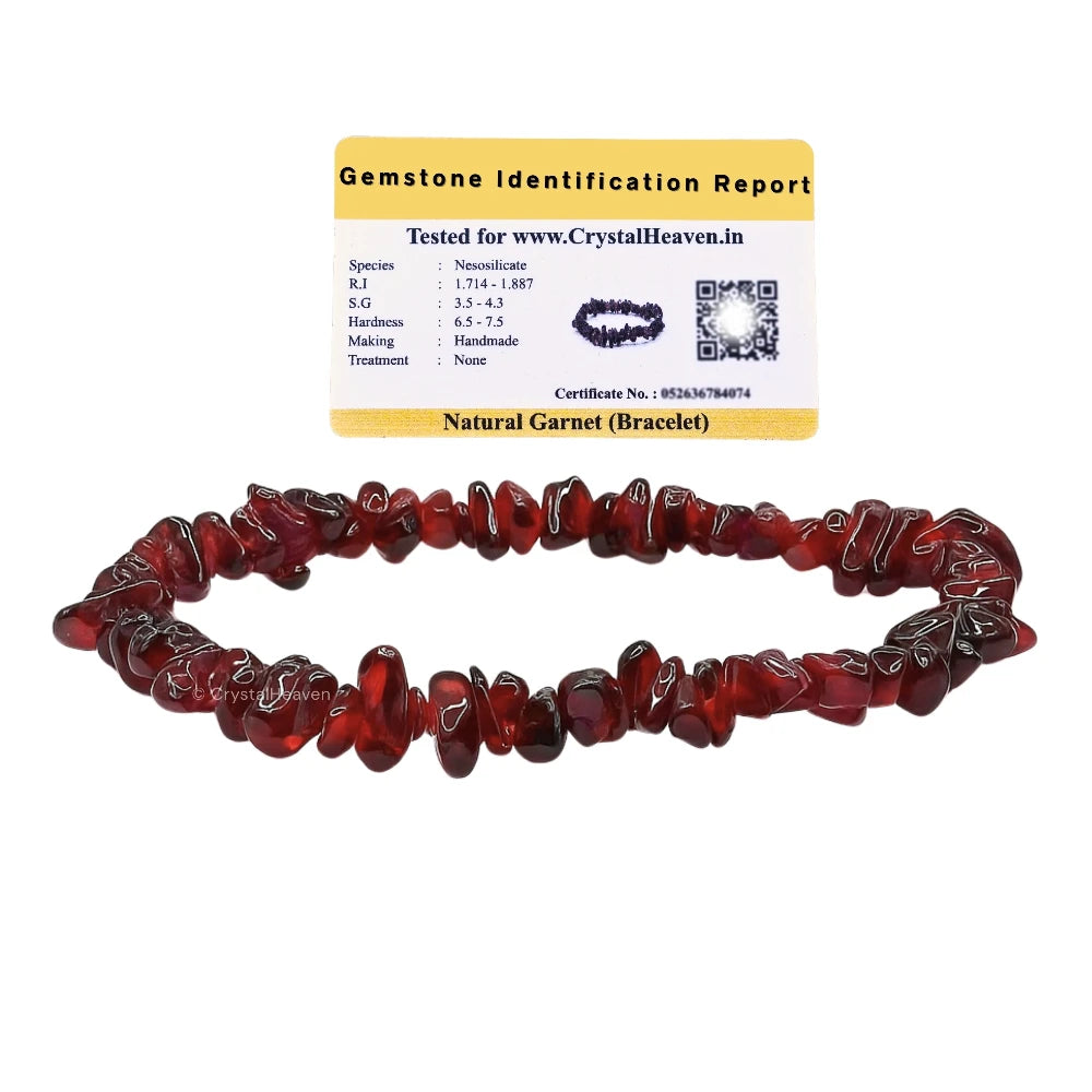 Garnet Chips Bracelet