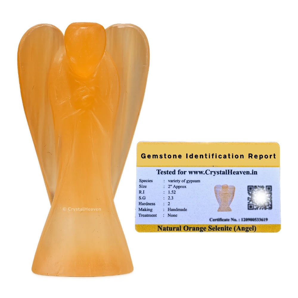 Orange Selenite Angel (3 Inch)